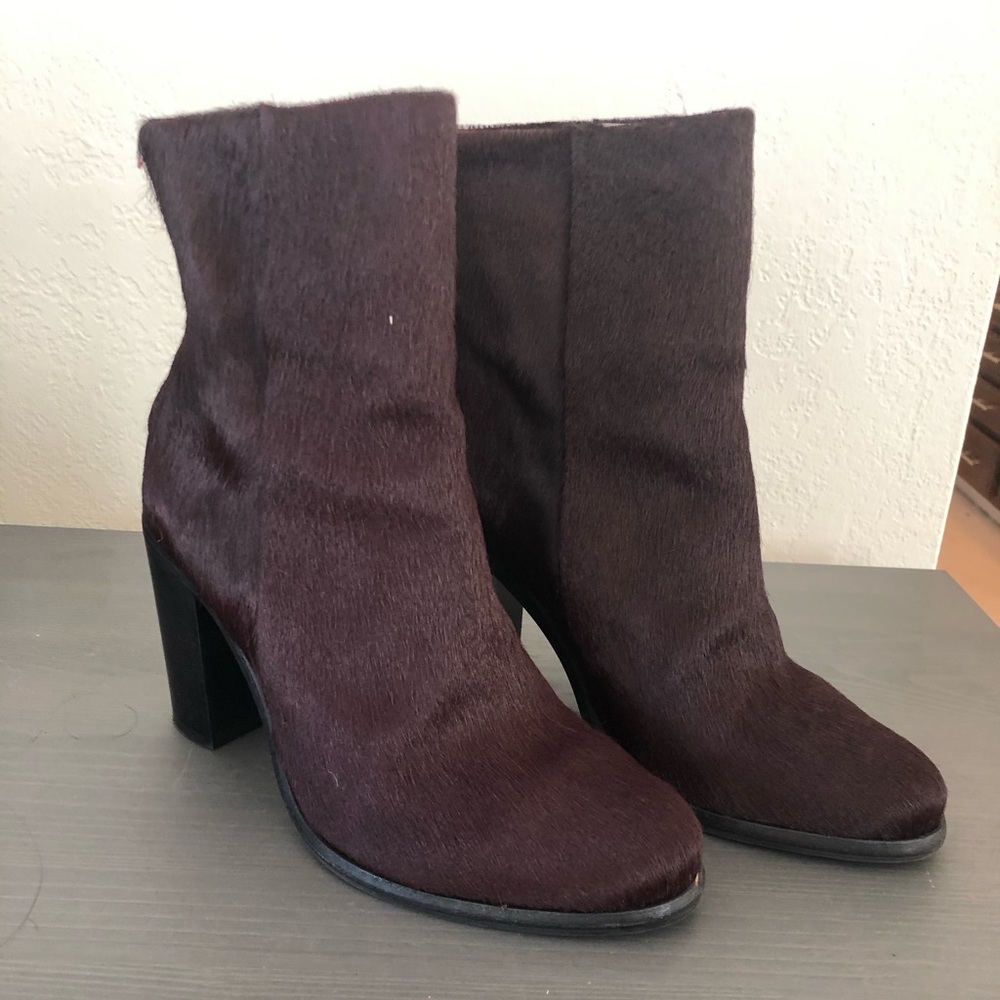 Allsaints hessian hair boots Oxblood US 8.5